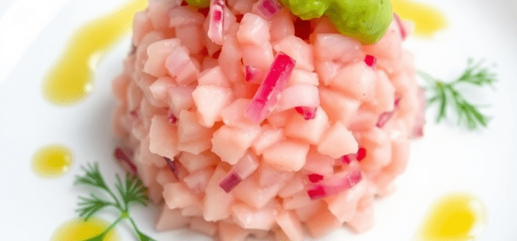 Avokado Soslu Levrek (Meze) Avokado Soslu Levrek (Meze)